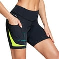 thumbnail image 2 of BALEAF 4D Padded Bike Shorts Women Cycling Underwear Gel Padding Pockets Fluorescent Green XS, 2 of 6