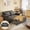Velvet Gray-Loveseat, variant on Asofer Sofa Bed, Loveseat Sofabed with Pull Out Couch, 3 in 1 Linen Fabric Futon Couches for Living Room Furniture, Small Full Size (Dark Grey)