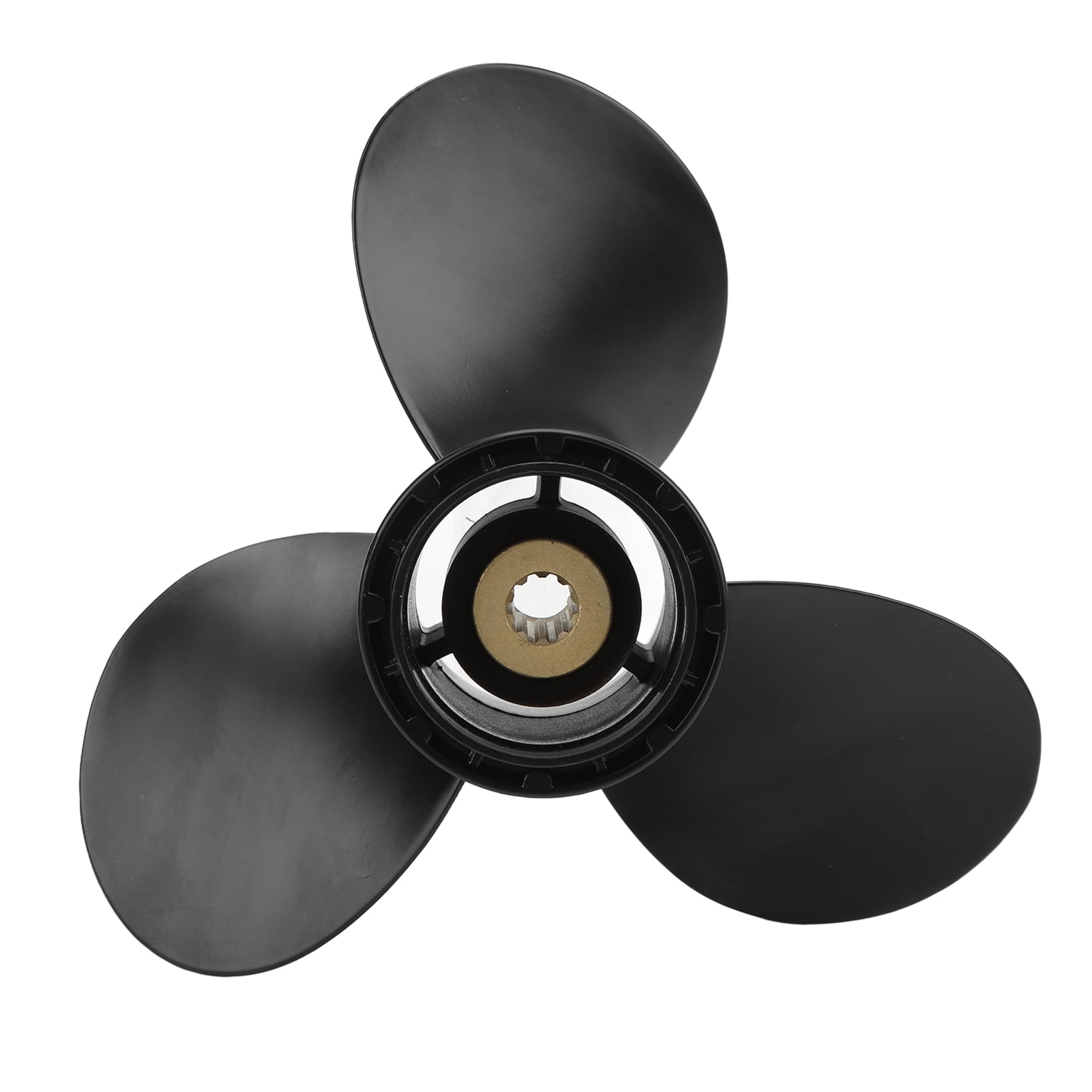 Outboard Motor Propeller, Positive Negative Rake 3 Blades Boat Motor Propeller For High Speed