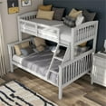 thumbnail image 6 of Furniture of America Tales Wood Twin over Full Bunk Bed with Ladder in White, 6 of 9