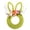Green, variant on Spring Easter Wreath - Artificial Flower Bunny Head Shaped Design With Lifelike Florals, Construction For Long - Lasting Use - Ideal For Front Door, Indoor Wall, Mantel,