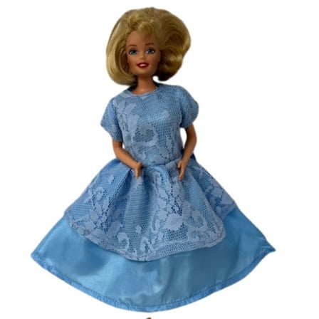 Doll Clothes Superstore Blue Lace Dress for 11.5" Fashion Dolls like Barbie