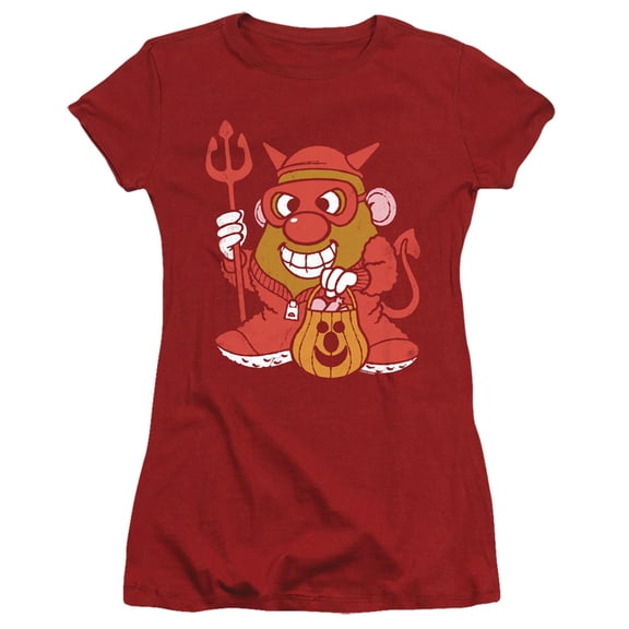 Mr Potato Head Deviled Spud S/S Junior Women's T-Shirt Sheer Cardinal