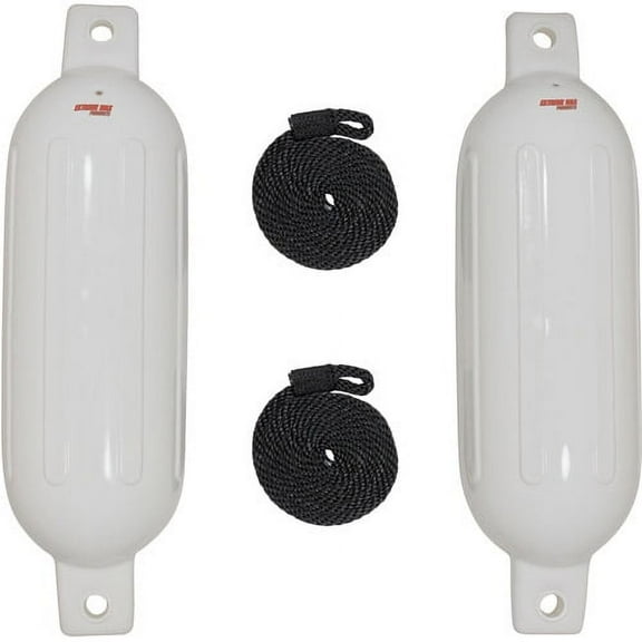 Extreme Max 30067201 Boattector Fender Value 2Pack 6" X 22", White