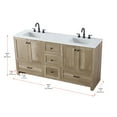 thumbnail image 2 of Elegant Lighting VF2866DMW Soma 66" Free Standing Double Basin Vanity Set - Mango Wood, 2 of 7