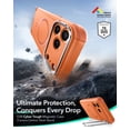 thumbnail image 3 of ESR Case with Stash Stand Compatible with iPhone 17 Pro Max, 7X Military-Grade Drop Protection & Camera Control, MagSafe Compatible Shock-Absorbing, Orange, 3 of 6