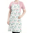 thumbnail image 5 of White Buffalo Skull Dot Pattern Apron-Garden Aprons for Women with Pockets-Cotton Linen Waterproof Kitchen Cooking Gardening Aprons Adjustable for Kitchen,Cooking,BBQ and Salon 33x27 Inch, 5 of 7