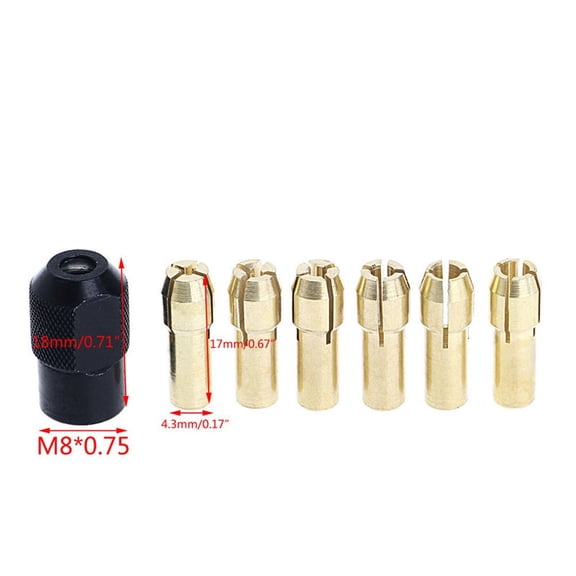 5Pcs Drill Chuck Accessories Rotary Tools Chuck Nut Power Tool Accessories Zinc Alloy Nuts M8X0.75Mm Abrasive Parts Fangkenuo