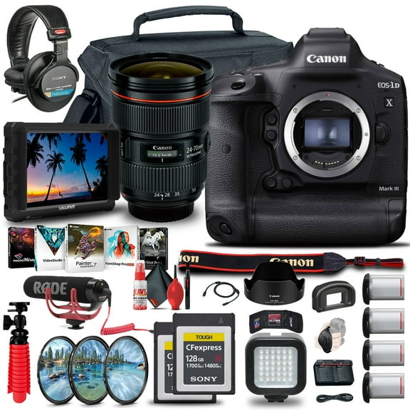 Canon EOS-1D X Mark III DSLR Camera (Body Only) (3829C002)   4K Monitor   More (International Version)