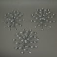 thumbnail image 3 of Things2Die4 Zeckos Silver Metal Jeweled Sunburst Wall Hanging Décor Set of 3, 3 of 6
