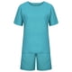 thumbnail image 5 of Conjunto de pantalones cortos de manga corta Sloid con cuello redondo para mujer, traje deportivo informal de verano, 2 piezas Wmkox8yi  bvn1394, 5 of 8