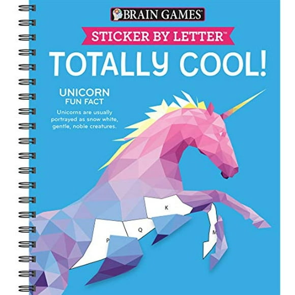 Brain Games - Sticker by Letter: Totally Cool! (Sticker Puzzles - Kids Activity Book)