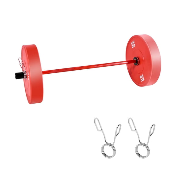 4FT Olympic Barbell Bar for 2" Weight Plates,Heavy Duty Knurled Grip for Weightlifting,Deadlifts,Bench Press,Strength Training,550 lbs Capacity