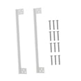thumbnail image 4 of 2 piezas de placas protectoras de pestillo de puerta de seguridad de puerta fácil de instalar protector de pestillo L 11 pulgadas, 4 of 9