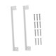thumbnail image 4 of 2 piezas de placas protectoras de pestillo de puerta que bloquean el acceso a la puerta abatible hacia afuera. Protector de seguridad. 11 pulgadas, 4 of 9
