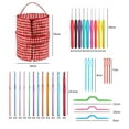 thumbnail image 3 of 49Pcs Broken Flowers Crochet Set Zipper Hand Held Knitting Tool Essential Creative Tools For Beginners DIY Weaving Tools, 3 of 7
