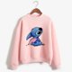 thumbnail image 1 of Turtleneck Hoodie Disney Stitch Funny Women Harajuku Cute Lilo and Stitch Anime Sweatshirt Manga Streetwear Hoody FemaleM Gao Jinjia LED, 1 of 2