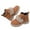 Coffee, variant on Girls Faux Suede Boots, Plush Ankle Boot with Adjustable Strap Buckle, Warm Snow Shoes Low Heeled Lug Sole Boots Kids Snow Boot Non-Slip Side Zipper Riding Booties Winter School Shoes