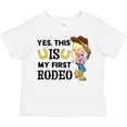 thumbnail image 3 of Inktastic Yes, This is My First Rodeo Cowgirl in Hat and Boots Girls Toddler T-Shirt, 3 of 5