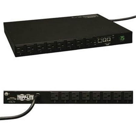 UPC: 0037332157690 | Tripp Lite 1.4 kWatts Single-Phase Switched PDU with LX Platform Interface 120V Outlets (16 x 5-15R) 5-15P 100 – 127V Input 12.0 Feet Cord 1U Rack-Mount TAA (PDUMH15NET)