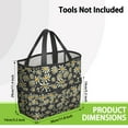 thumbnail image 3 of Daisy Flowers Garden Tools Bag, Water-proof Oxford Garden Tote Home Organizer Gardening Tool Bag Kit Holder with 8 Pockets for Indoor and Outdoor Gardening(Tools Not Included), 3 of 6