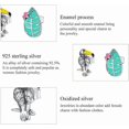 thumbnail image 3 of 925 Sterling Silver Stud Earrings for Girls Ear Studs Hypoallergenic Earring for Women Fashionable jewelry, 3 of 4