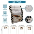 thumbnail image 6 of Coffee Wood Grain Retro Lattice Table Runner Home Wedding Table Flag Mat Centerpieces Decoration Party Dining Long Tablecloth, 6 of 6