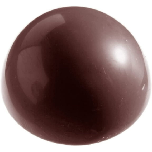 Chocolate World CW2022 Polycarbonate Candy Mold with 40 Hemisphere Cavities, Each 30mm Diameter x 15mm High