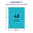 thumbnail image 6 of Avery Printable Starburst Labels, Bright Blue, 1", 3,840ct, 6 of 11