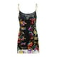 thumbnail image 4 of SAYOO Vestido corto informal con tirantes y cadena para mujer, con cuello en V, sin espalda, con lentejuelas SAYOO  Casual, 4 of 9