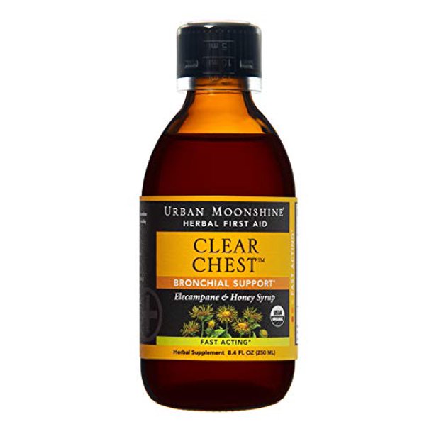 Urban Moonshine Clear Chest, Bronchial Support, 8.4 oz, 6 Pack