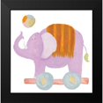 thumbnail image 2 of Medley, Elizabeth 15x15 Black Modern Framed Museum Art Print Titled - Whimsical Elephant, 2 of 5