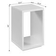 thumbnail image 4 of Convenience Concepts Northfield Admiral End Table with Shelf, White, 4 of 6