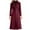*Wine, variant on ClodeEU Women's Wool Blend Overcoat With Pockets,Long Notched Lapel Coat ,Elegant Fall Winter Overcoat Coffee,Womens Plus XXXXXL