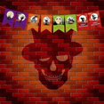 thumbnail image 4 of for 3m Halloween Hanging Garland Bunting Witch Ghost Paper Banners Horror Props Decorations for Halloween Home Party Supplies, 4 of 5