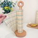 thumbnail image 5 of Soporte de pañuelos de madera maciza de estilo japonés, estante de almacenamiento de papel higiénico, cabeza de Animal de dibujos animados, herramienta de cocina de madera de haya grande, 5 of 5