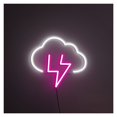 thumbnail image 1 of Letrero De Neón Nube Y Relámpago, Ideal Para Decoración Habitaciones Infantiles Con Brillo Ajustable, 27cmx30cm, 1 of 3