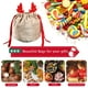 thumbnail image 2 of Bolsa de regalo de dulces de Reno de Navidad, bolsa de regalo de terciopelo de Papá Noel para niños, bolsa de regalo de fiesta de año nuevo con cordón, 5/10, 2 of 4