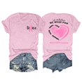 thumbnail image 1 of TINZ Cancer Shirt Women Cancer Shirts Ribbon Cancer Awareness Rainbow T Shirts Cancer Short Sleeve Tops Log Sleeve T Shirts for Women Set Shirt for Women Walking T Shirts Women, 1 of 4