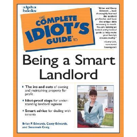 Pre-Owned The Complete Idiot's Guide to Being a Smart Landlord (Paperback) 0028639340 9780028639345