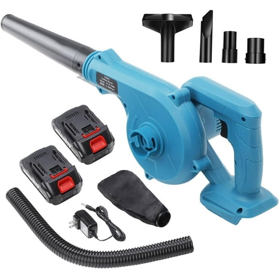 Biutee 2-in-1 Leaf Blower Cordless & Handheld Vacuum Cleaner Battery Powered, Come with 21V 2 Batteries and Charger ,Stepless Speed Control for Lawn Care, Dust Snow Blowing,Deal on Sale Clearance