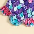 thumbnail image 4 of Baby Girl Swimsuit Ruffle Strap Swimsuit Quick Dry Mermaid Swimwear Beach Sport Bathing Suit for Toddler Kids Multicolour,2-3 Years, 4 of 5