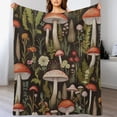 thumbnail image 3 of HENGT Boho Mushroom Blanket Autumn Mushrooms Lightweight Throw Blanket for Couch Bed Room Decor Fuzzy Super Soft Blankets Mushrooms Gifts for Kids Adults Women, 3 of 6