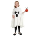 thumbnail image 3 of Hotiary 1-6Y Kids Halloween Ghost Costumes White Cloak + Pant Toddler Boys Girls Cosplay Party Fancy Dress Cloak Costume 2Pcs Halloween Outfits, 3 of 8