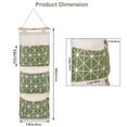 thumbnail image 3 of 3 Pockets Wall Mounted Storage Bag  Waterproof Door Closet Hanging Storage Bag, 3 of 7