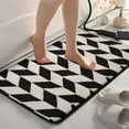 thumbnail image 6 of Under $5! InsCrazy Bathroom Rugs Bathroom Water Absorbent Door Mat Quick Dry Entry Mat for Shower Room Solid Color Non-Slip Rug for Toilet Entrance 17" x 24", 6 of 7
