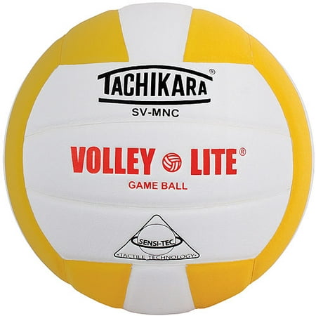 Tachikara SVMNC Volley-Lite Training Volleyball, Gold/White