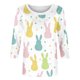 thumbnail image 4 of Tops de Cuello Redondo para las Mujeres Casual 3/4 Manga Carnaval Impreso Blusa, Camiseta para la Primavera Verano Uso Diario, 4 of 7