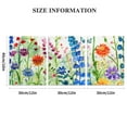 thumbnail image 3 of Shadudu Flowers Butterflies Field Canvas Wall Decor Triptych Set for Living Room Bedroom Office Decor, 12x16 Inches, Unframed, Water-Resistant 12"x16"x3pcs, 3 of 6