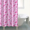 thumbnail image 4 of Pink Breast Cancer Awareness Pattern Shower Curtain 72"x84" ,Bathroom Decorative Shower Curtains Set with 12 Hooks,Modern Waterproof Washable Shower Curtain, 4 of 6